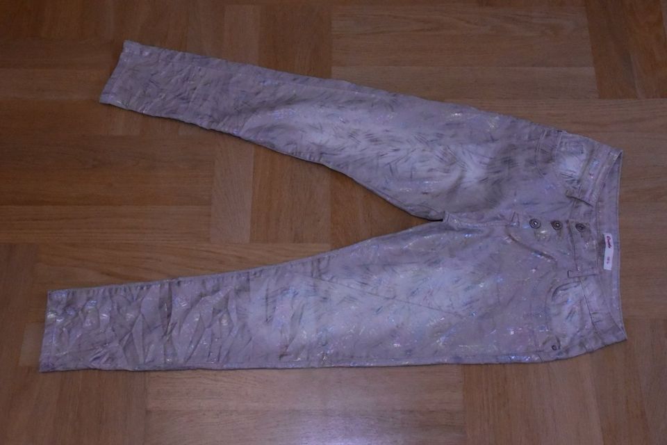 Onado Jeans in Gr. S/36, beige-Glitzer, Knöpfe +++ NEU +++ in Essen