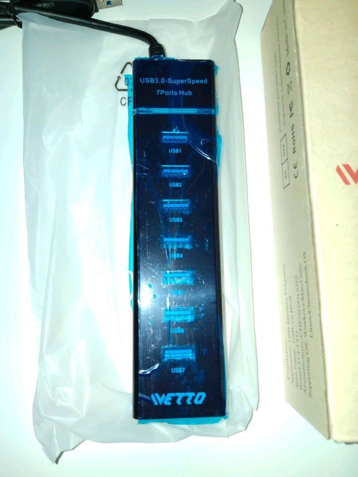 7 Port USB Hub Ivetto Neu in Essen