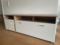 Lowboard / Sideboard / TV-Schrank in weiß mit Holz-Details Rheinland-Pfalz - Mainz Vorschau
