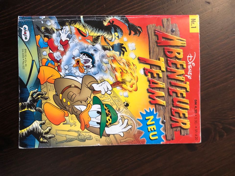 10 Hefte Disney Abenteuer Team Donald Duck 1995/96 in Düsseldorf