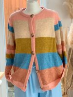 Culture M/L Strickjacke Cardigan rosa hellblau beige Schleswig-Holstein - Handewitt Vorschau