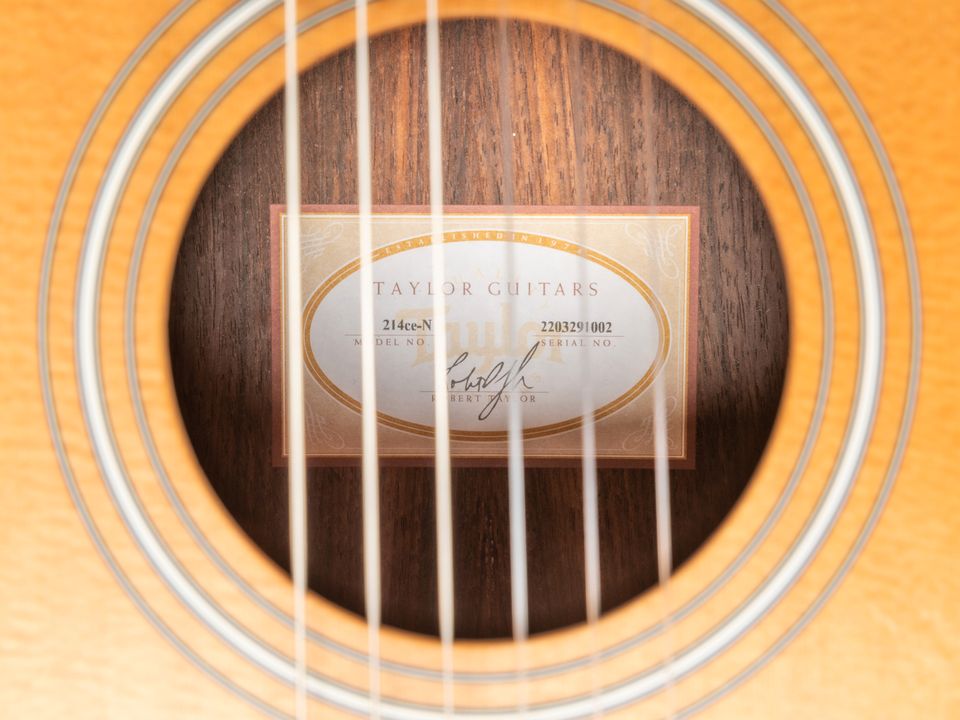 2021 Taylor 214ce-N | Crossover Konzertgitarre Nylon Pickup Cut in Niebüll