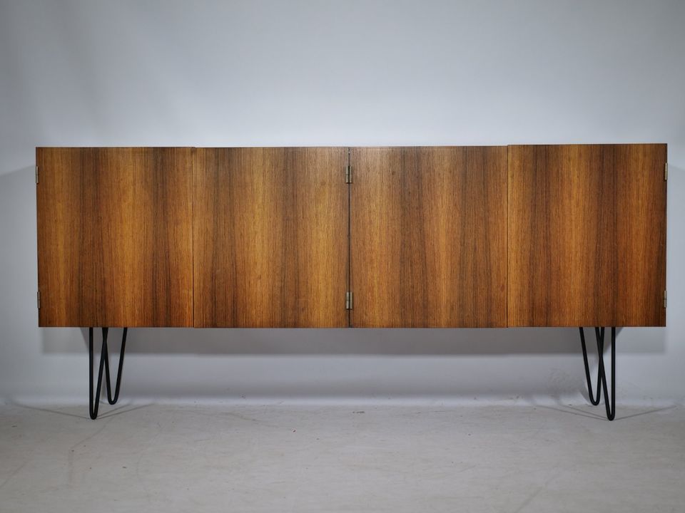 Hairpin Sideboard 60er Jahre Kommode Mid-Century Vintage Schrank in Mainz