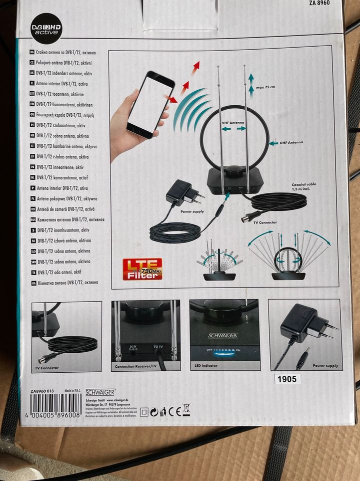 DVB T2 HD Zimmerantenne in Meuselwitz