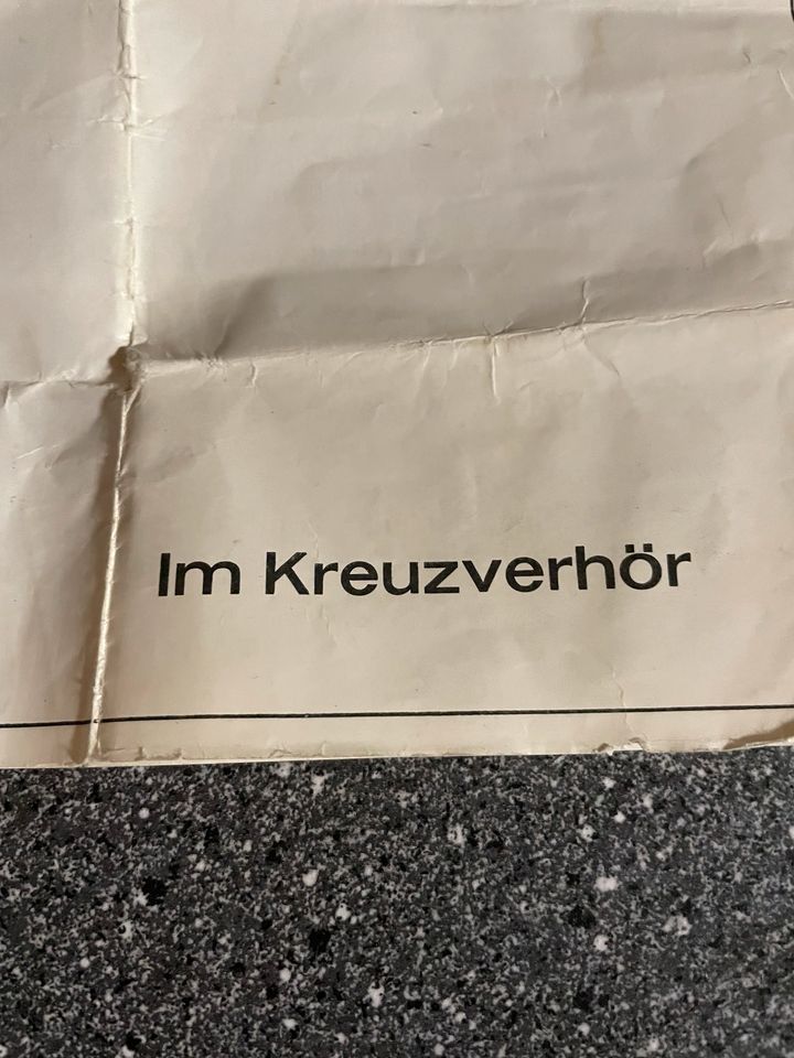 Im Kreuzverhör Krimi Kartenspiel aus den 50er Jahren in Friedelsheim