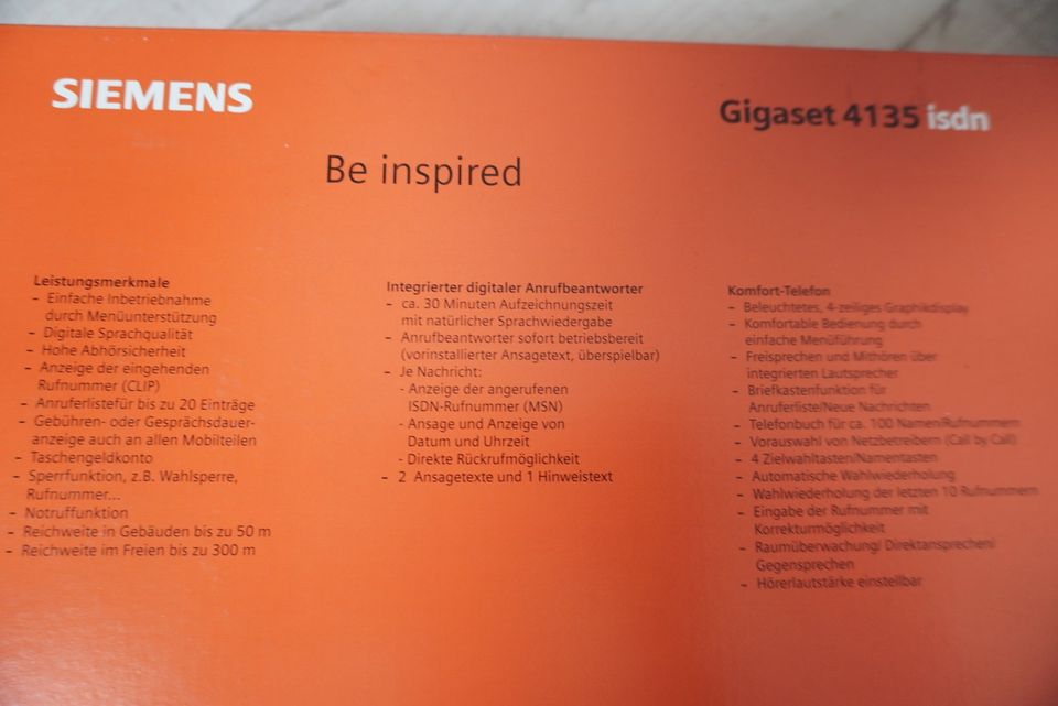 Siemens Gigaset ISDN 4135 - defekt in Rellingen