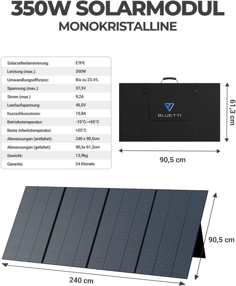 NEU Bluetti AC200MAX Stromerzeuger 2000 KW/h AKKU mit PV 350 Watt in Barntrup