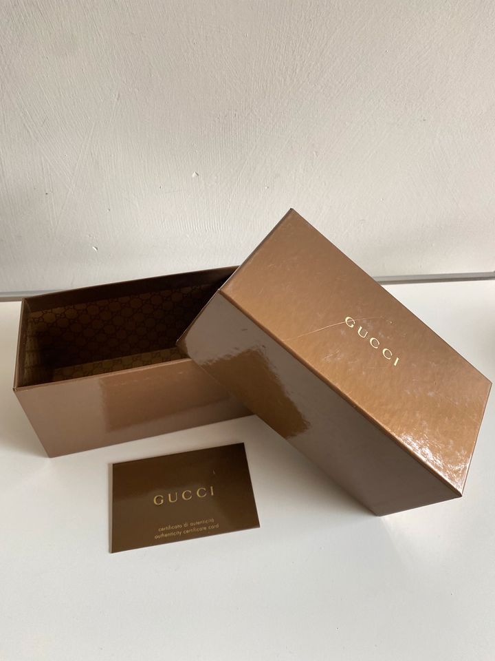 Gucci Box Sonnen-Brille Dose Papp-Schachtel Box Kiste Rar in Pulheim