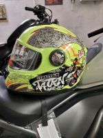 Motorrad Helm XS 51-52 grün Saarland - Lebach Vorschau