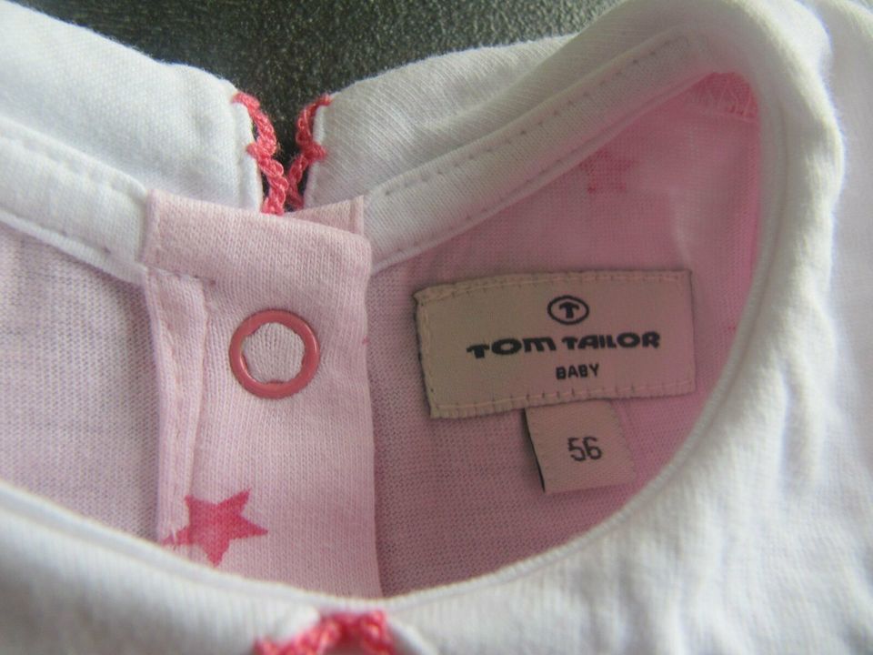 Tom Tailor Baby 56 Kleid langarm rosa weiß Sterne Mädchen Hochzei in Frammersbach