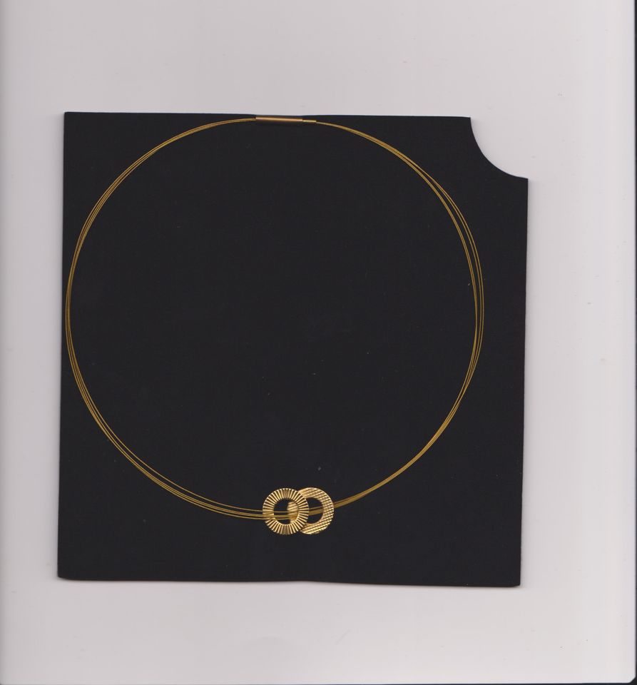 Halskette mit zwei Ringen - Symbol für Liebe und Romantik, NEU in Köln