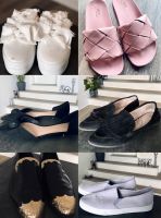 41 - Latschen Slipper Loafer Ballerina schwarz rosa lila gold Schleswig-Holstein - Quarnstedt bei Wrist Vorschau