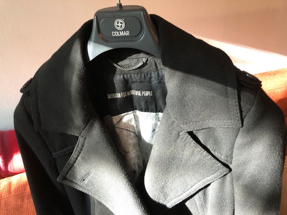 36 Drykorn klassischer Trenchcoat Mantel schwarz in München
