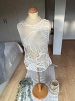 H&M Top Häkeltop Strandkleidung cremeweiss Gr.S neu Hessen - Borken Vorschau