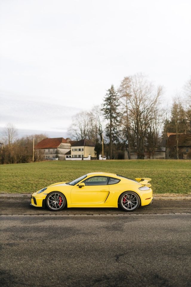 Porsche Cayman GT4 fahren Sportwagen mieten Hochzeitsauto in Mindelheim