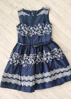 Kleid blau mit Gürtel Gr. 122 128 Pankow - Karow Vorschau