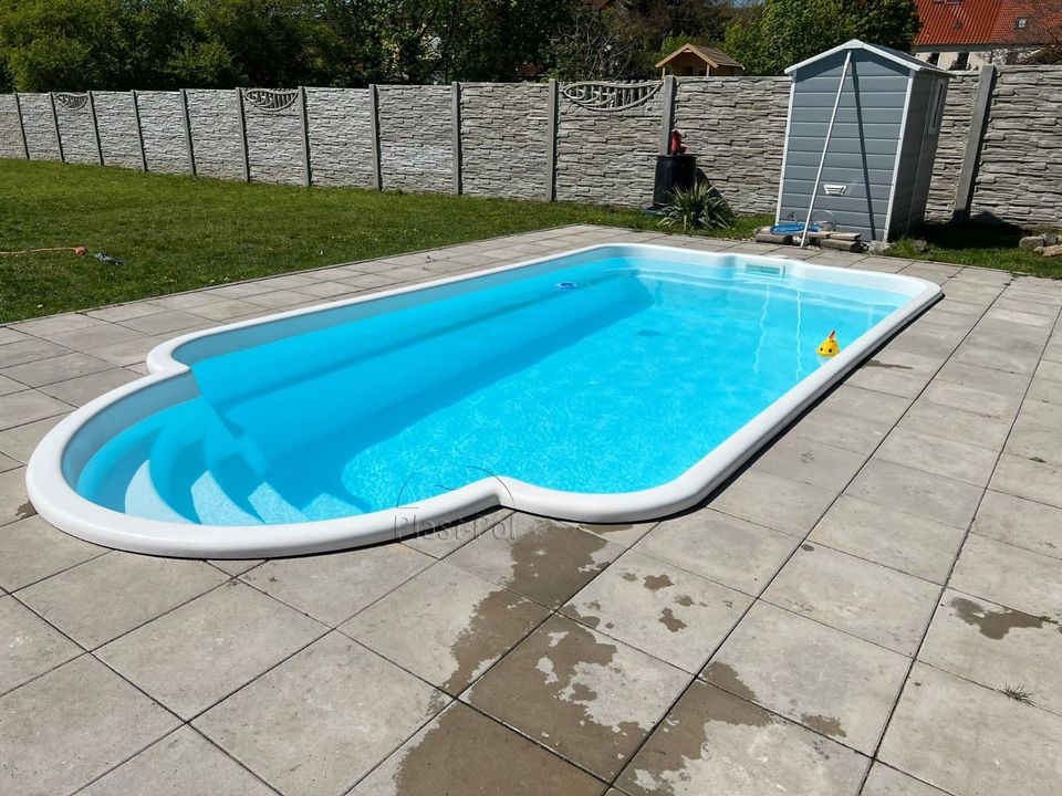 Einbaubecken, Gfk Schwimmbecken,Pool mit Überdachung 8,20x3,20 in Görlitz