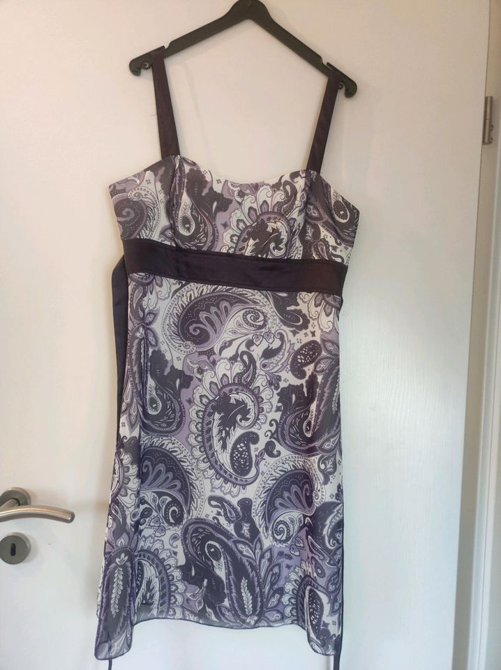 Sommerkleid von Zero, lila-weiß, Gr. 38 in Trebbin