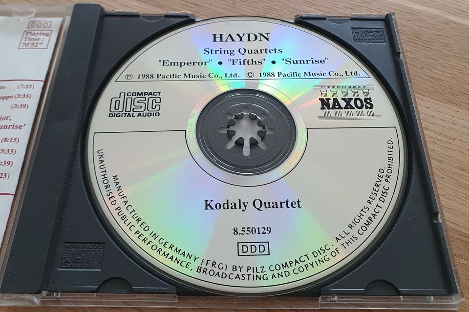 CD - Haydn - String Quartets - Streichquartette - 61, 62, 63 in Kochel am See