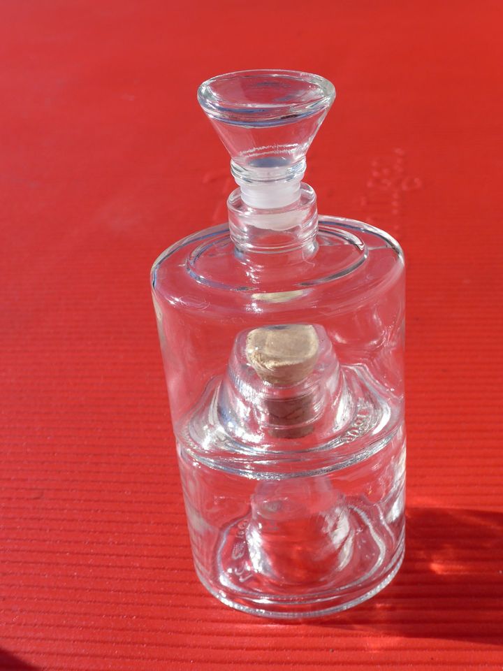 dekorative Essig-/ Öl Glas Flaschen "Vom Fass" à 20 cl stapelbar in Sindelfingen