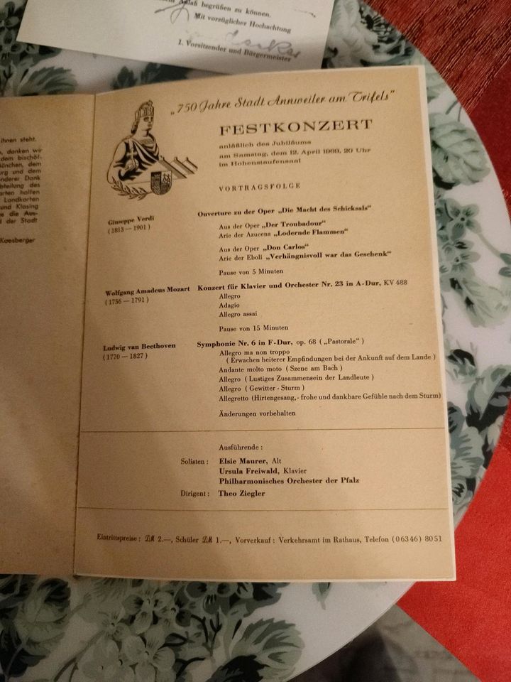 FREIE REICHSSTADT ANNWEILER AM TRIFELS 750 Jahre 1219-1969 in Rülzheim