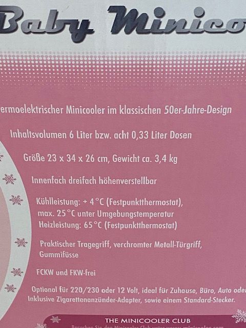 Orinal Baby Minicooler silber in Laichingen
