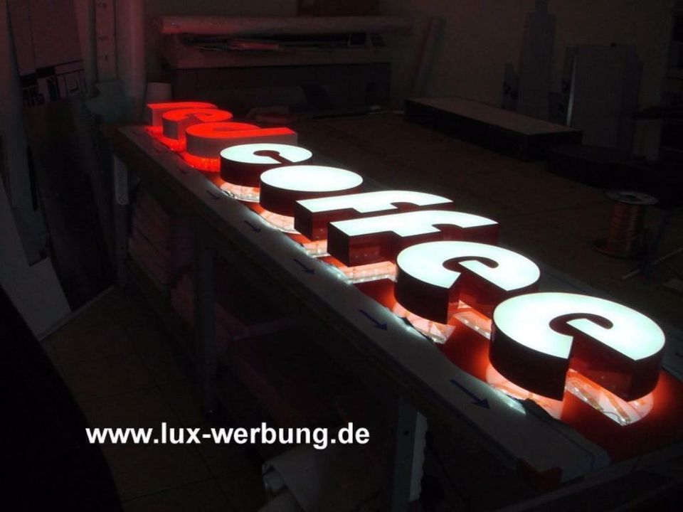 3D LED Außenwerbung Leuchtreklame Leuchtwerbung Lichtreklame in Berlin