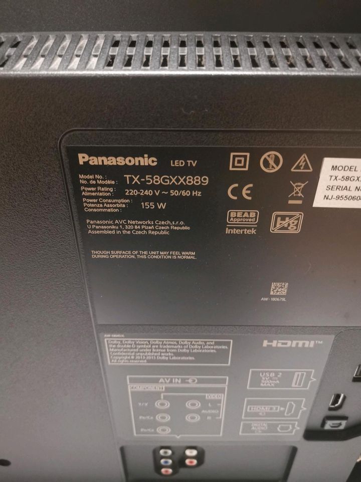 Panasonic TX-58GXX889 (Ersatzteile) in Frankfurt am Main