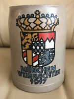 1.Weltkrieg, Bierkrug München Weihnachten 1917 , 0,5 Liter,Wappen Bayern - Gilching Vorschau
