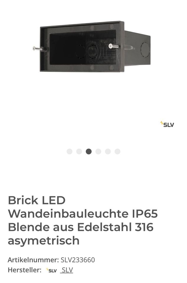 6 SLV Brick LED Leuchten Einbau Außenbeleuchtung in Berlin