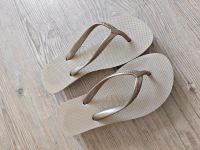 Havaianas Flip Flops Badelatschen Größe 37 Gold Beige Dresden - Lockwitz Vorschau