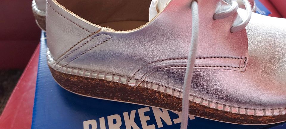 BIRKENSTOCK GARY SILVER Gr. 38 NEU OVP in Düren