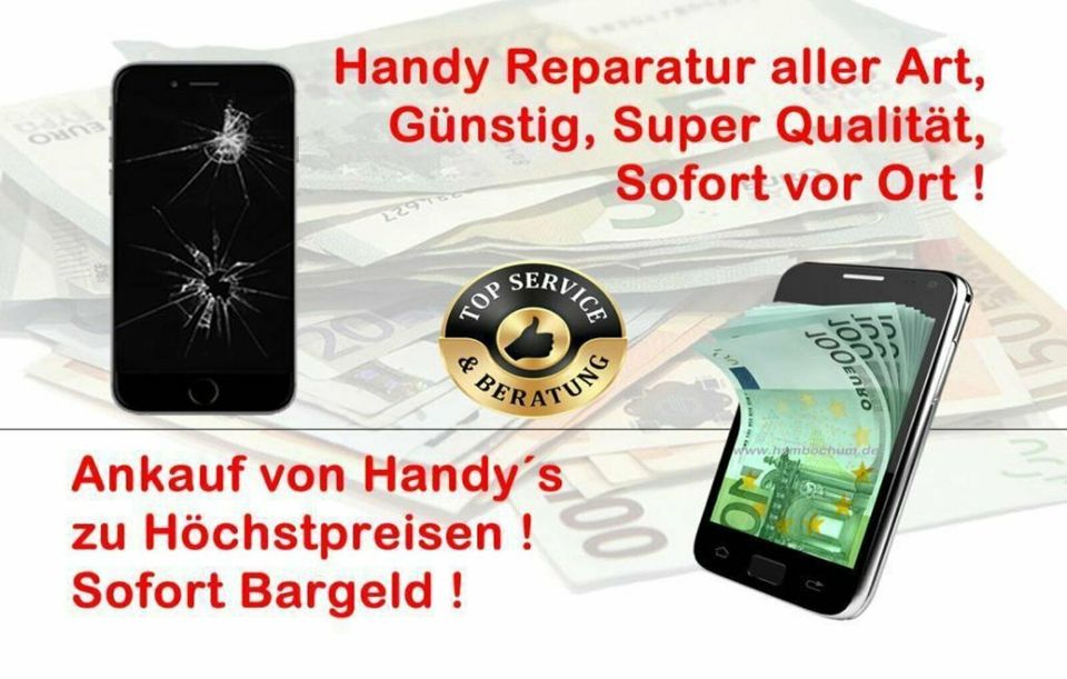 Smartphone Reparatur Sofort ! Apple iPhone, Samsung, Huawei Handy in Bochum
