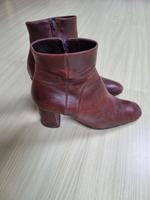 DKNY, Stiefeletten mit Blockabsatz, Leder, rehbraun, Gr.36 Bayern - Wörthsee Vorschau
