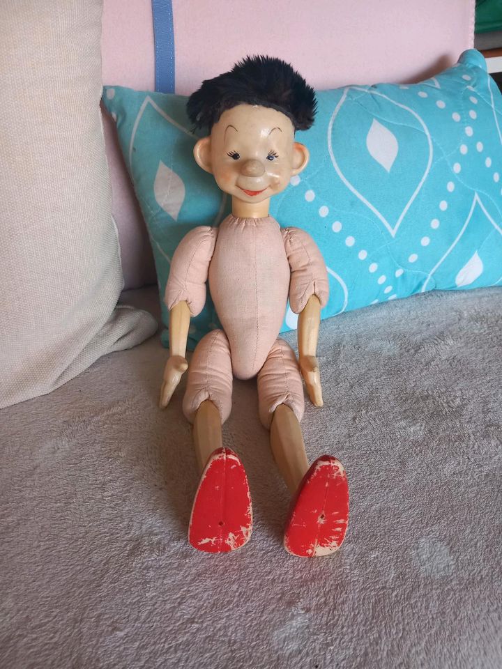 Alte Pinocchio Puppe, 40 cm, Versand möglich in Gilching