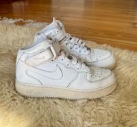 Nike AirForce 1/ High Top Sneaker/ Weiß/ Uni/ Gr.38/ gebraucht Berlin - Mitte Vorschau