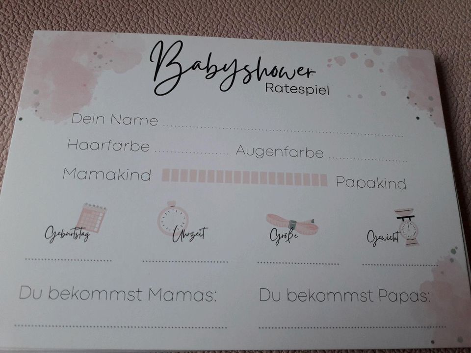 Babyshower/Babyparty Set Mädchen in Hamminkeln