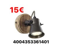 Brilliant Dorisa Wandlampe Wandleuchte Wandspots 1-flammig HxB 130/95 mm Holz/Metall braun/schwarz Spots Lampe Leuchte 4004353361401 NEU Bielefeld - Bielefeld (Innenstadt) Vorschau