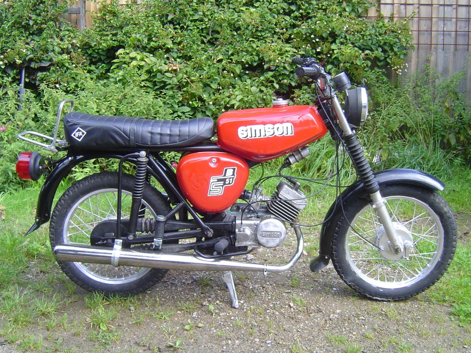 Simson S 51 überlackiert mit Papieren in Eibenstock