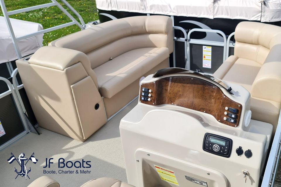 Pontonboot SC7, Ponton Boot Motorboot TOP! CE! Pontoon Boot Pontoonboot Floß Fundeck in Hartha