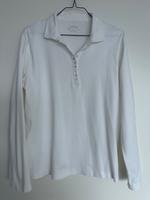 Shirt weiß Gr. 44 Polo-Style Knopfleiste m. dezentem Strass Sachsen - Radebeul Vorschau