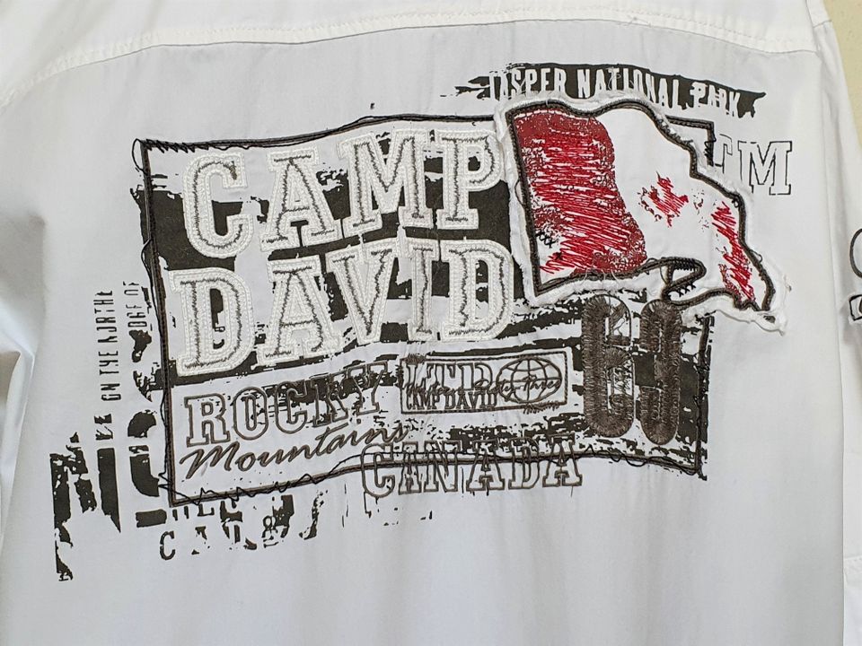 Camp David Herren Hemd, weiß, Gr. XXL in Karlsruhe