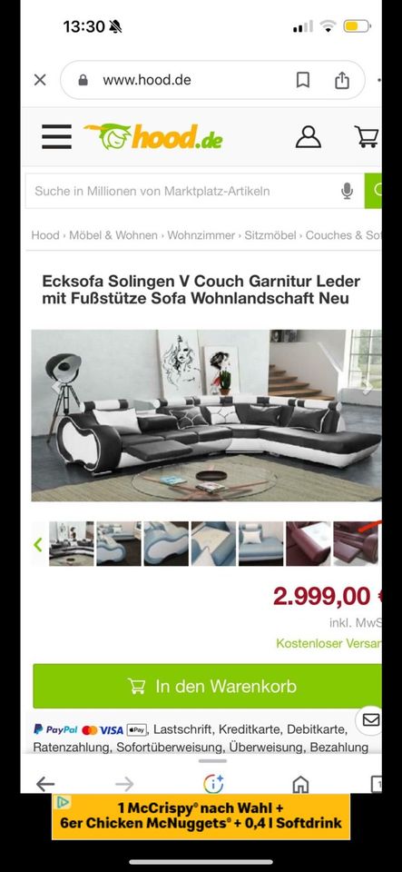 Ecksofa luxus in Gelsenkirchen