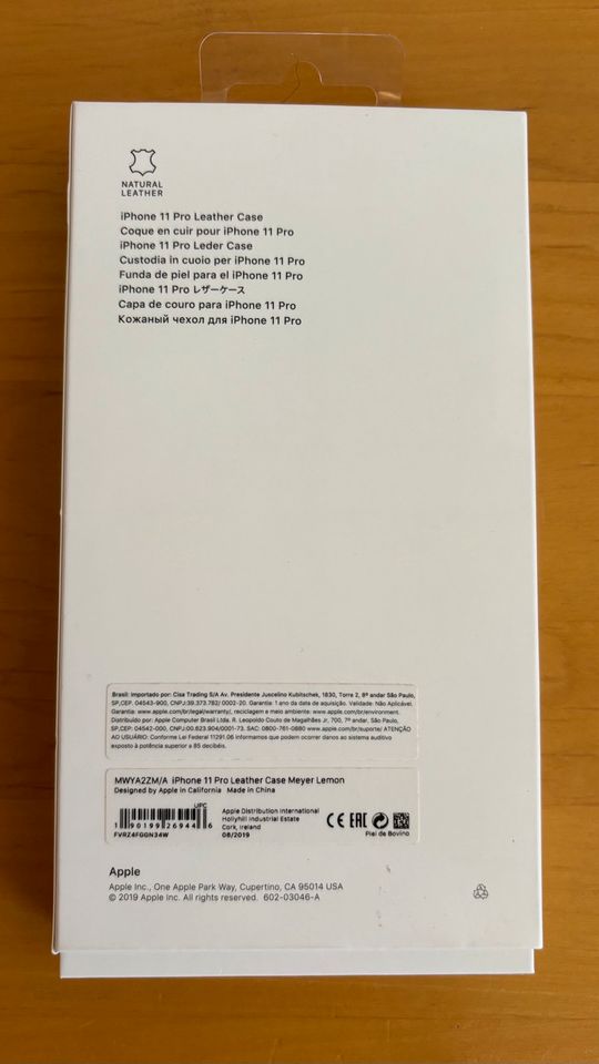 iPhone 11 Pro Leder Case gelb in Heddesheim