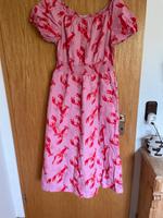 Boden Kleid Midi rosa rot Gr. 18 R (44) wie neu Bayern - Erlangen Vorschau