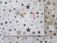 Baumwollstoff mit Sterne weiß grau Meterware neu Bayern - Augsburg Vorschau
