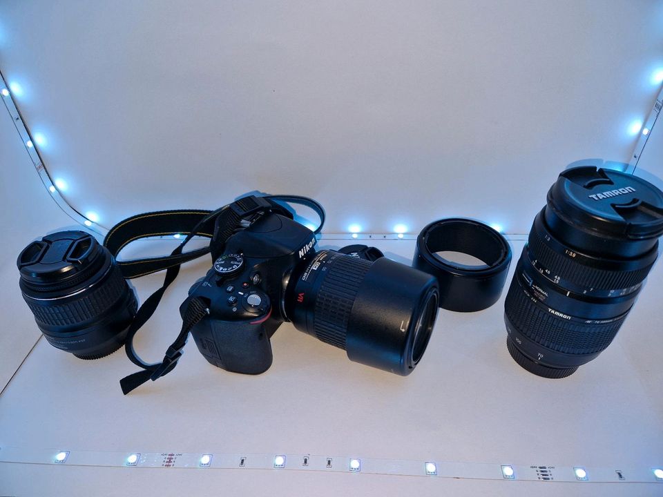 Digitalkamera Nikon D5100/Mit 3 Objektiven in Bremen