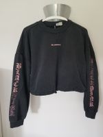 H&M + Blackpink Pullover Sweatshirt cropped schwarz Gr. M Schleswig-Holstein - Hohenaspe Vorschau