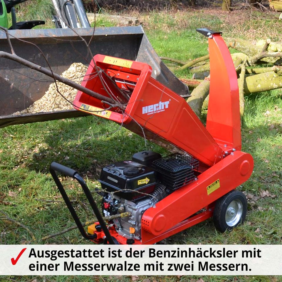 TOP Häcksler Holzschredder Hexler Gartenschredder Holz  Benzin VB in Greven