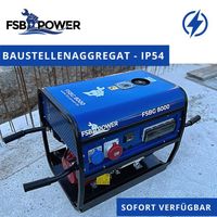 7,5 kVA Stromerzeuger/Stromaggregat IP54 - Baustellenaggregat Bayern - Wörnitz Vorschau